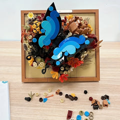 3D Butterfly Flower Building Blocks - Realistic 3D Figures - Collectible