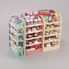 Supermarket Shelf Food Play Set with 30 Items