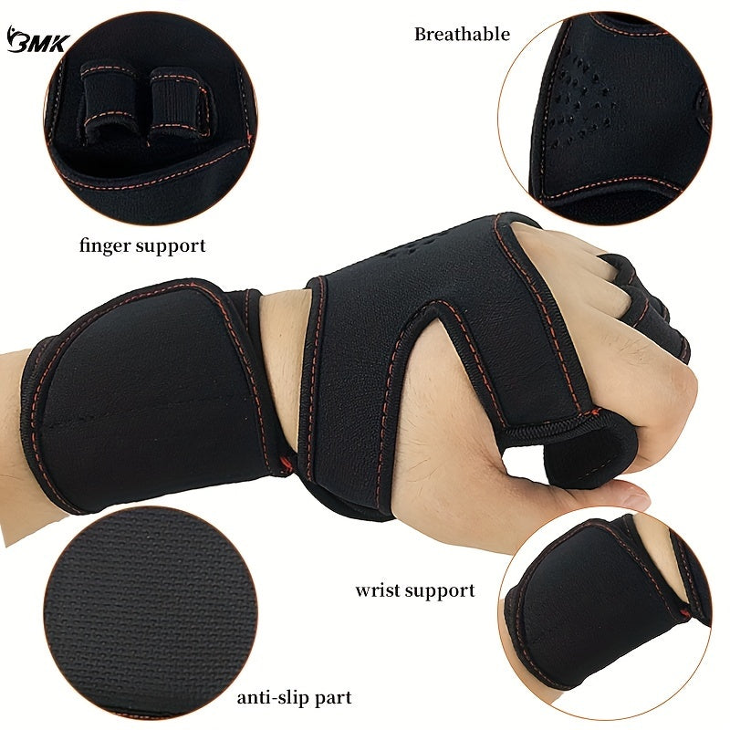 Unisex Weightlifting Fingerless Gloves For Fitness Gym