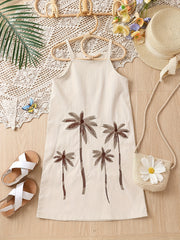 Girls Embroidered Cami Dress for Beach Vacation