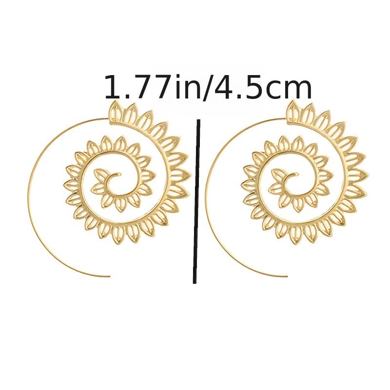 Leaf Spiral Personality Earrings