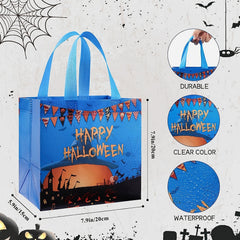 6pcs Halloween Bags Trick Or Treat Tote Gift Bags With Handles