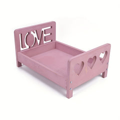 Newborn Photography Props Vintage Small Bed Studio Props Baby Wooden Full Moon