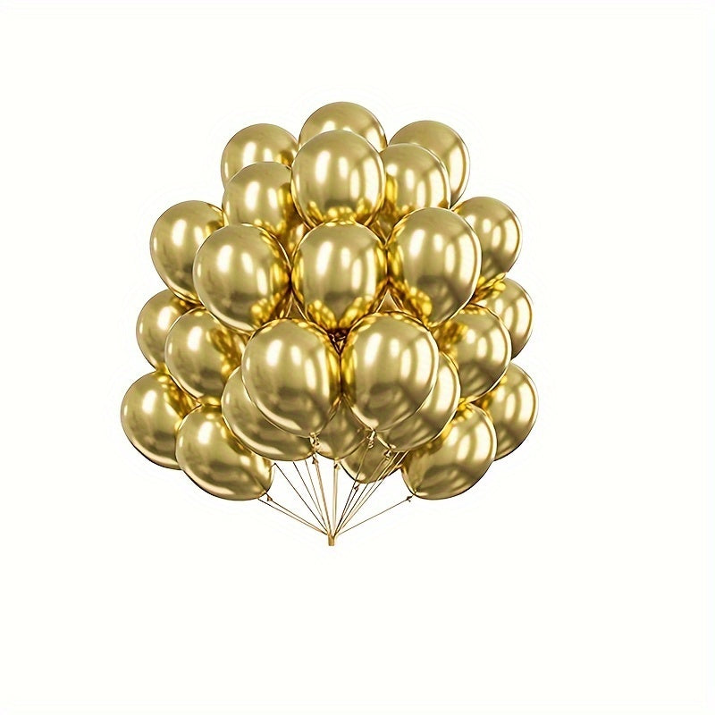20pcs Thick Metal Latex Balloons for Parties and Decor