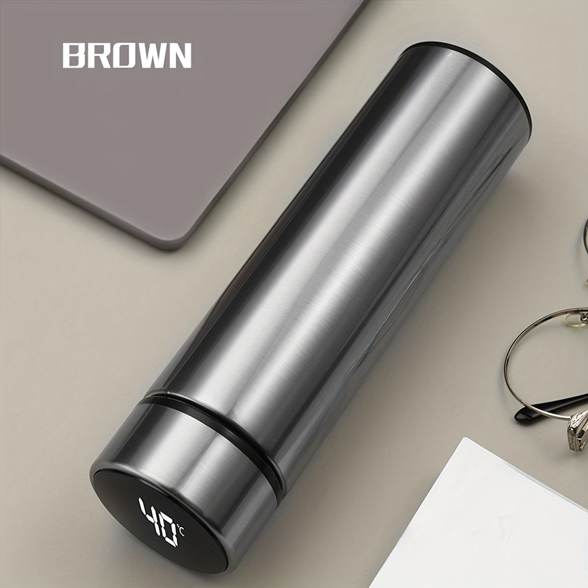 Thermal Travel Mug Digital Touch Display Temperature Stainless