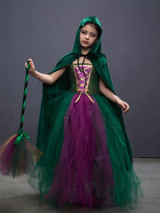 Halloween Witch Cosplay Costume & Accessories for Party Performance