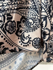  Paisley Print Boho Halter Dress