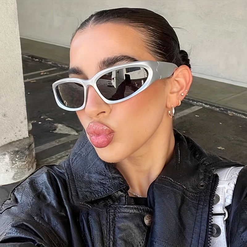 Y2K Wrap Around Sports Sunglasses Cyberpunk UV400 Sun Shades