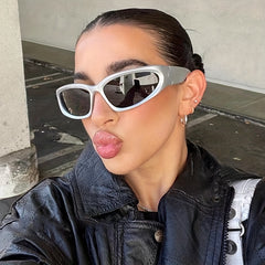 Y2K Wrap Around Sports Sunglasses Cyberpunk UV400 Sun Shades