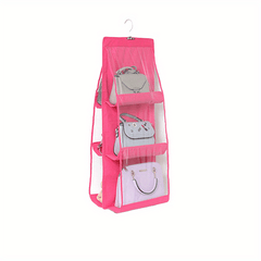 8 Pocket Hanging Purse Organizer - Maximize Closet Space