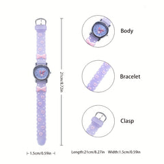 One Multicolor Bow Quartz Watch, Birthday Gift