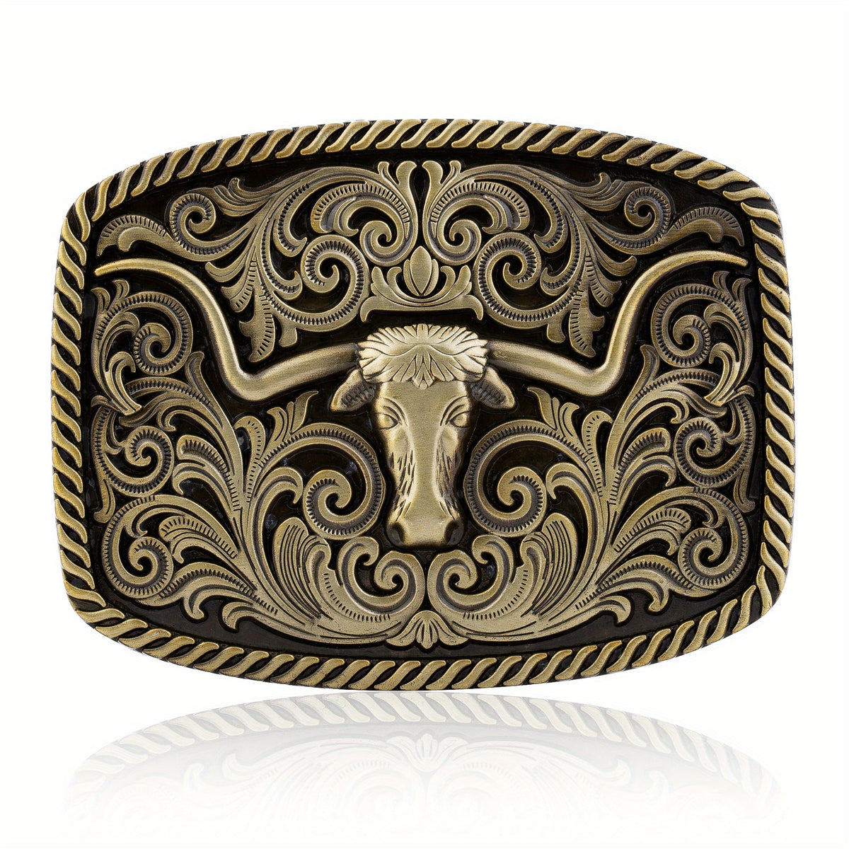Western Cowboy Bull Head Belt Buckle Novelty