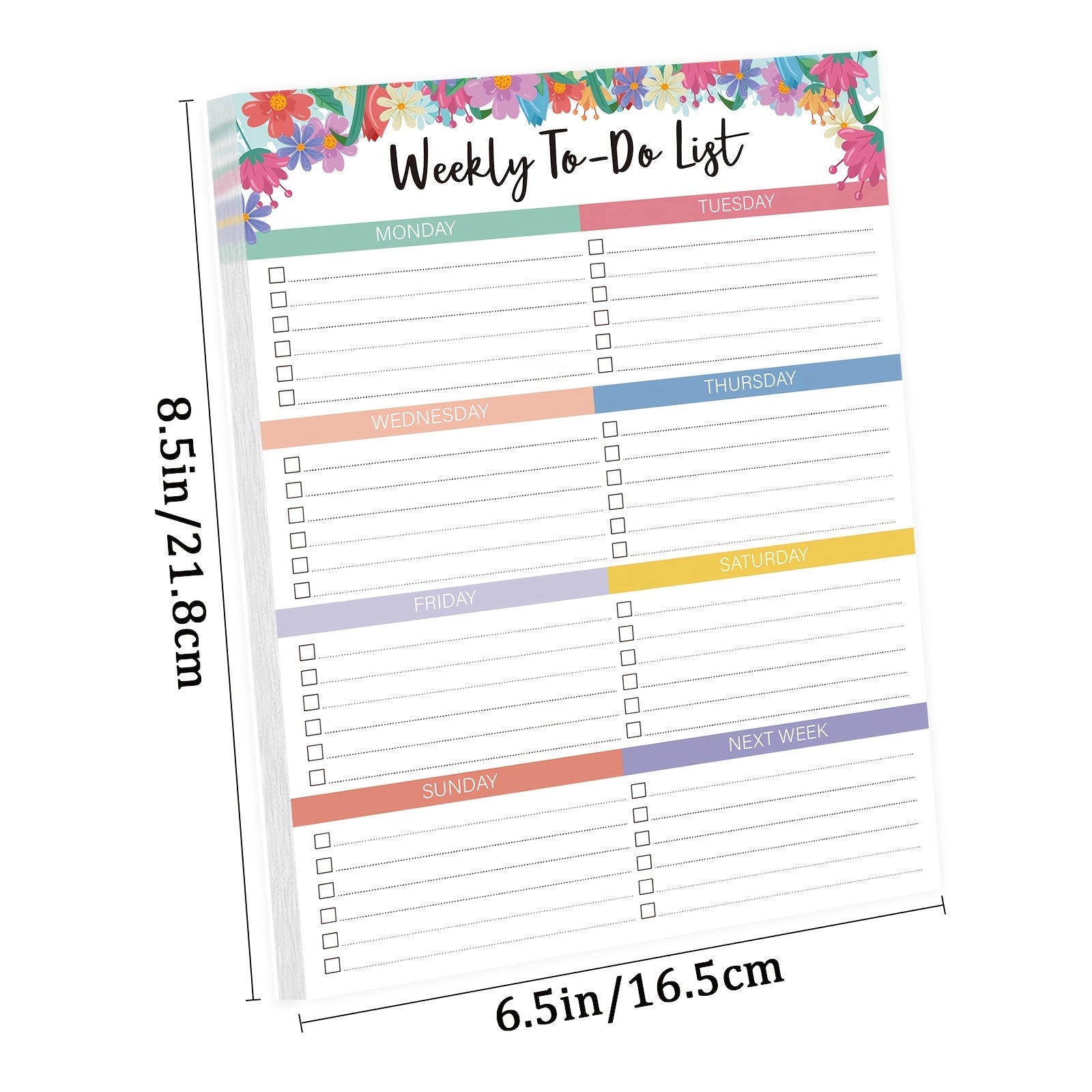 Weekly Planner List NotePad To Achieve Goals