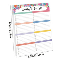 Weekly Planner List NotePad To Achieve Goals