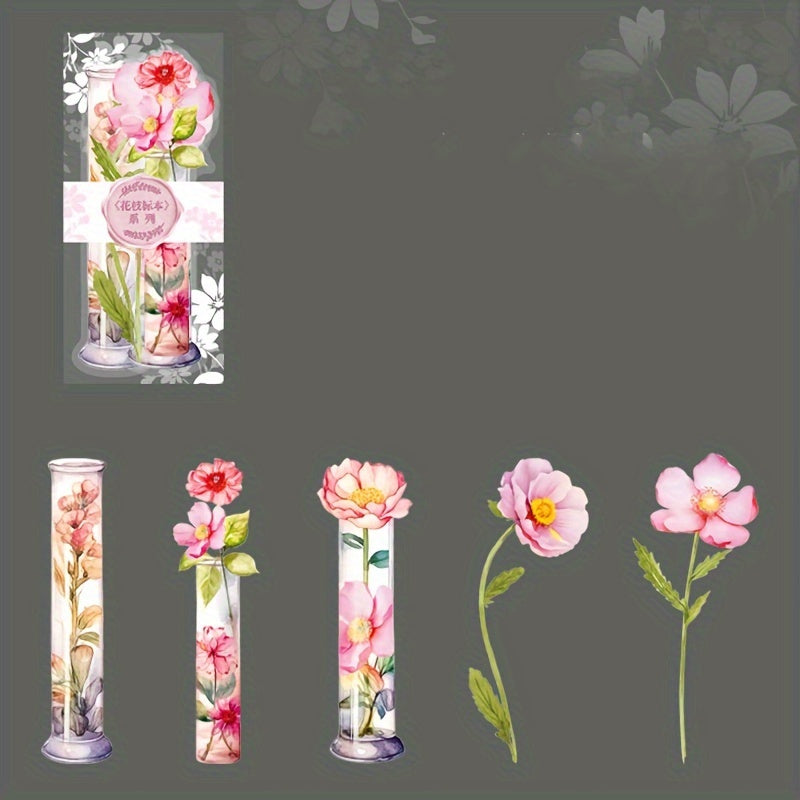 Flower & Plant Material Stickers - 5 Sheets