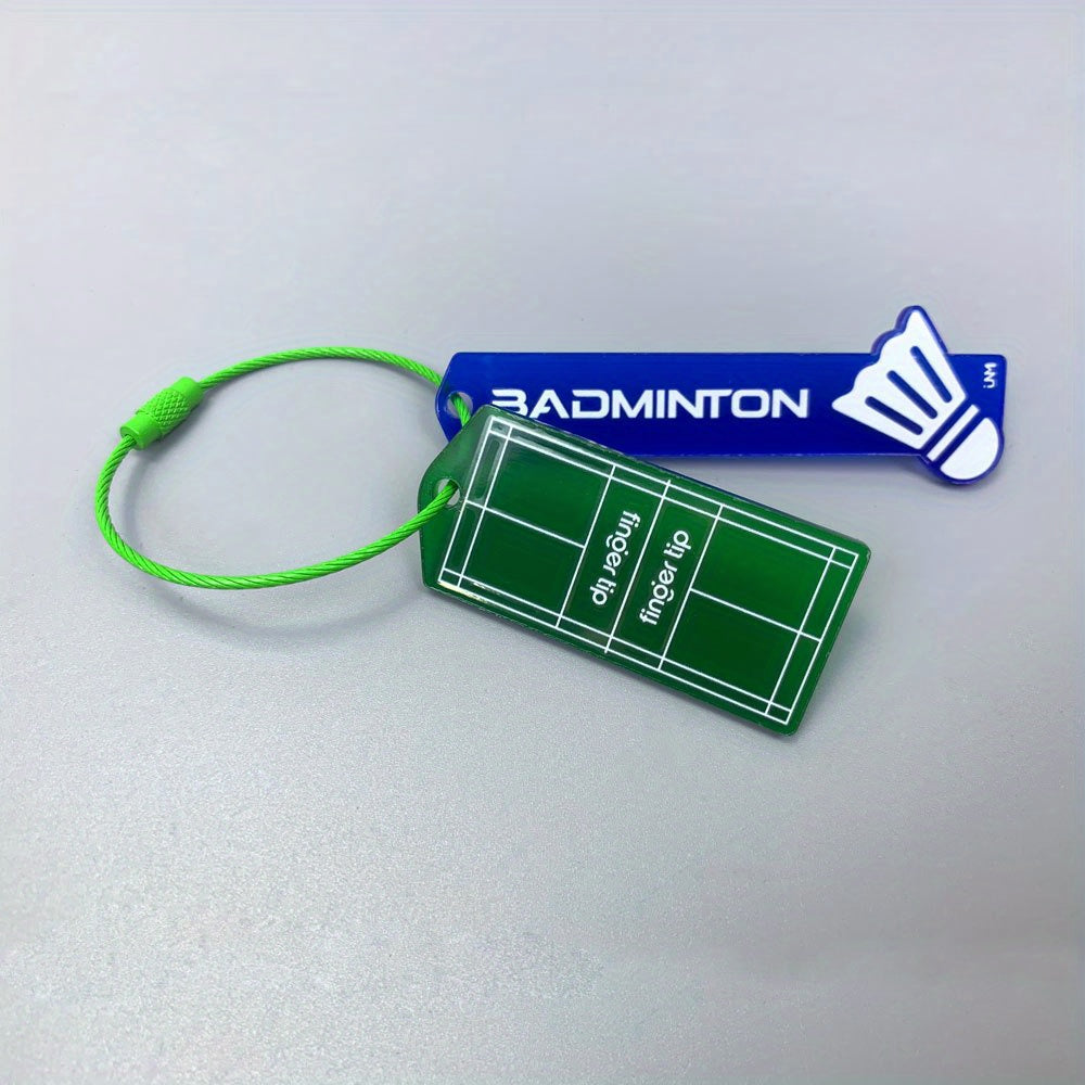Badminton Field & Bag Pendant Gift