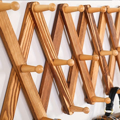 Wood Expandable Rack Hat Cap Belt Umbrella Coffee Mug Wall Woode