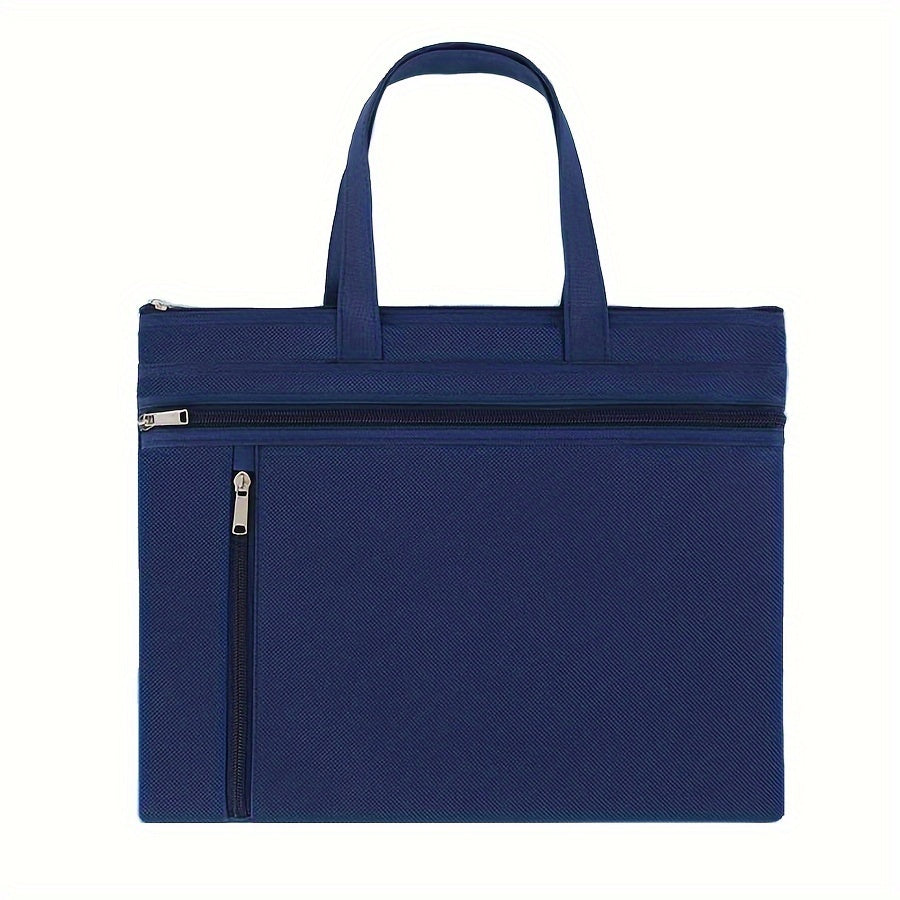 Layer Zipper Handbag For File Storage And Carrying