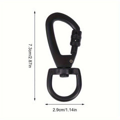 D Type Buckle Carabiner Swivel Ring Auto Locking