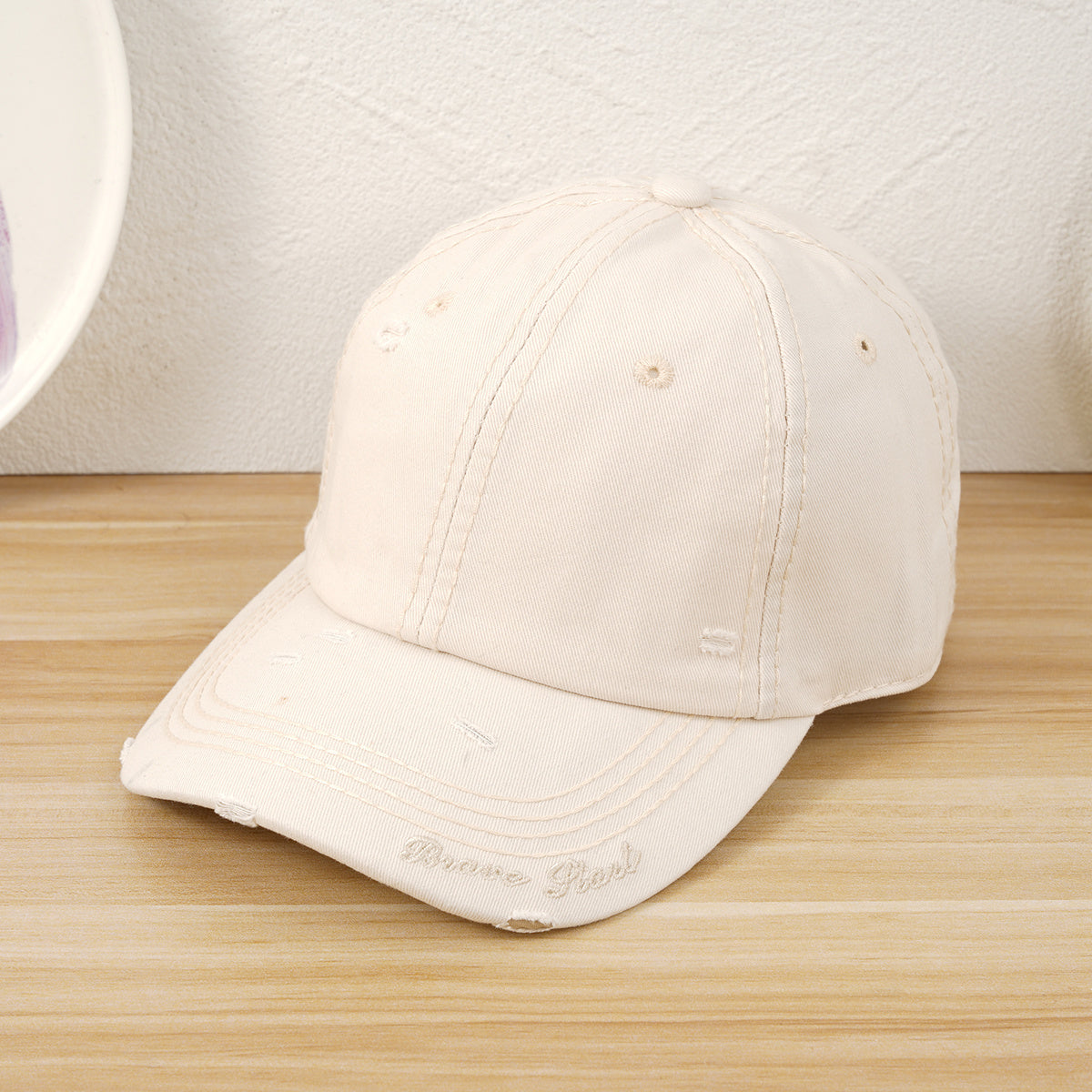Letter Embroidery Unisex Baseball Cap Adjustable Casual Style Hat F