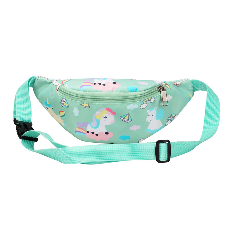 Cartoon Unicorn Dinosaur Kids Waist Bag