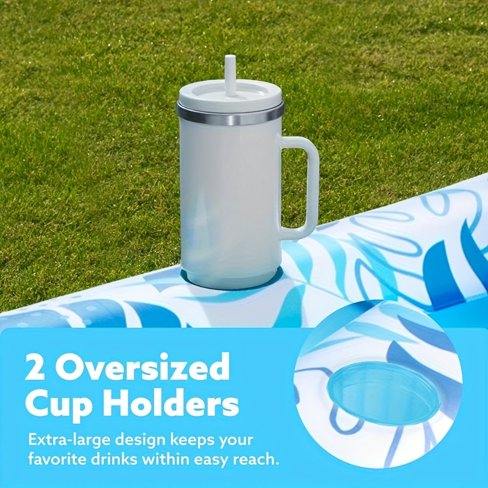 Large Inflatable Floating Bed, Durable Summer Beach Pool Accessory