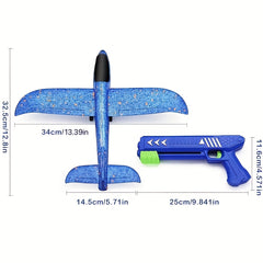 Foam Airplane Launcher for Indoor & Outdoor Flying Games