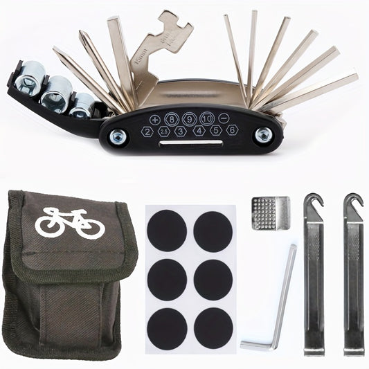 7pcs Bicycle Repair Tools Set Folding Wrench Multifunctional Kit