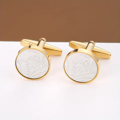 Shirt Round Cufflinks Business Buttons For Men And Women