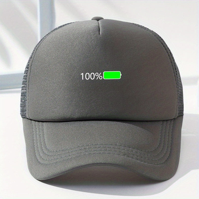 100 Mesh Trucker Hat Fluorescent Baseball Cap Unisex Couple Dad Hats