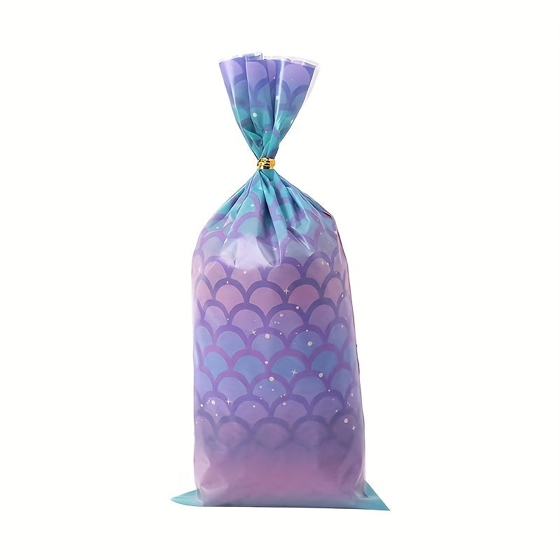 20pcs Scales Opp Bags Sweets Biscuit Packaging Tie Silk Decoration