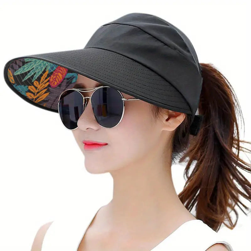 Wide Brim Sun Protection Visor Sun Hat Anti UV Lightweight Breathable Beach Hat