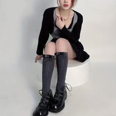 Comfy Bow Calf Socks Knee High Stockings