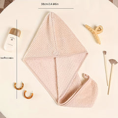 1pc Absorbent Hair Dryer Cap and Bath Towel Set for Adults