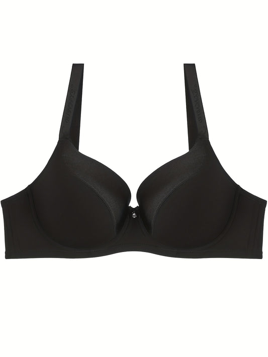 Plus Size Rhinestone Molded Cup Bralette