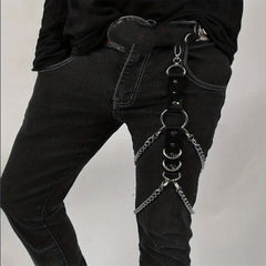 Men's Leg Chain Belt Punk Hip Hop Street Dance Leg Ring Jewelry