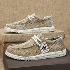 Men's Lightweight Breathable Canvas Shoes For Jogging