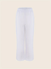 Casual Solid 2pc Set Tank Top & Wide Leg Pants Outfits Women's Clothing