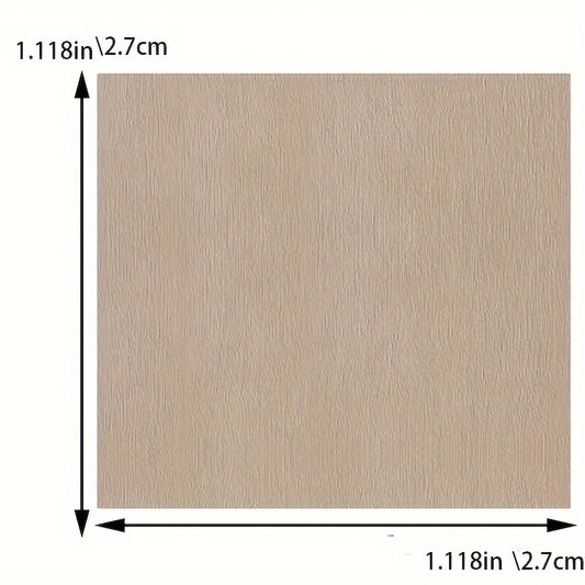 200pcs 2.54cm Wood Pieces Blank Squares Round Corner for DIY