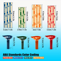 Coin Sorter Tubes Counters & Wrappers Coin Storage Organize Count