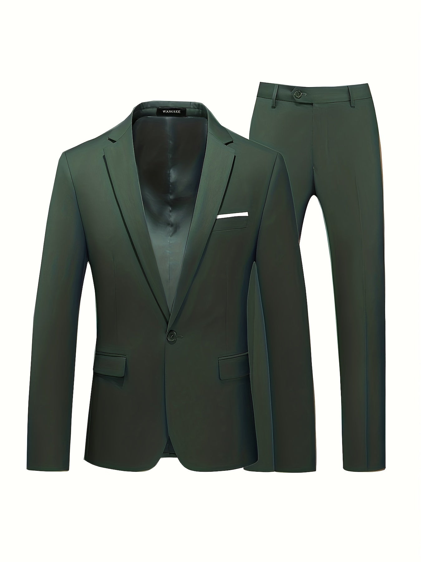 Men's Slim Fit 1 Button Suit Blazer and Pants Set