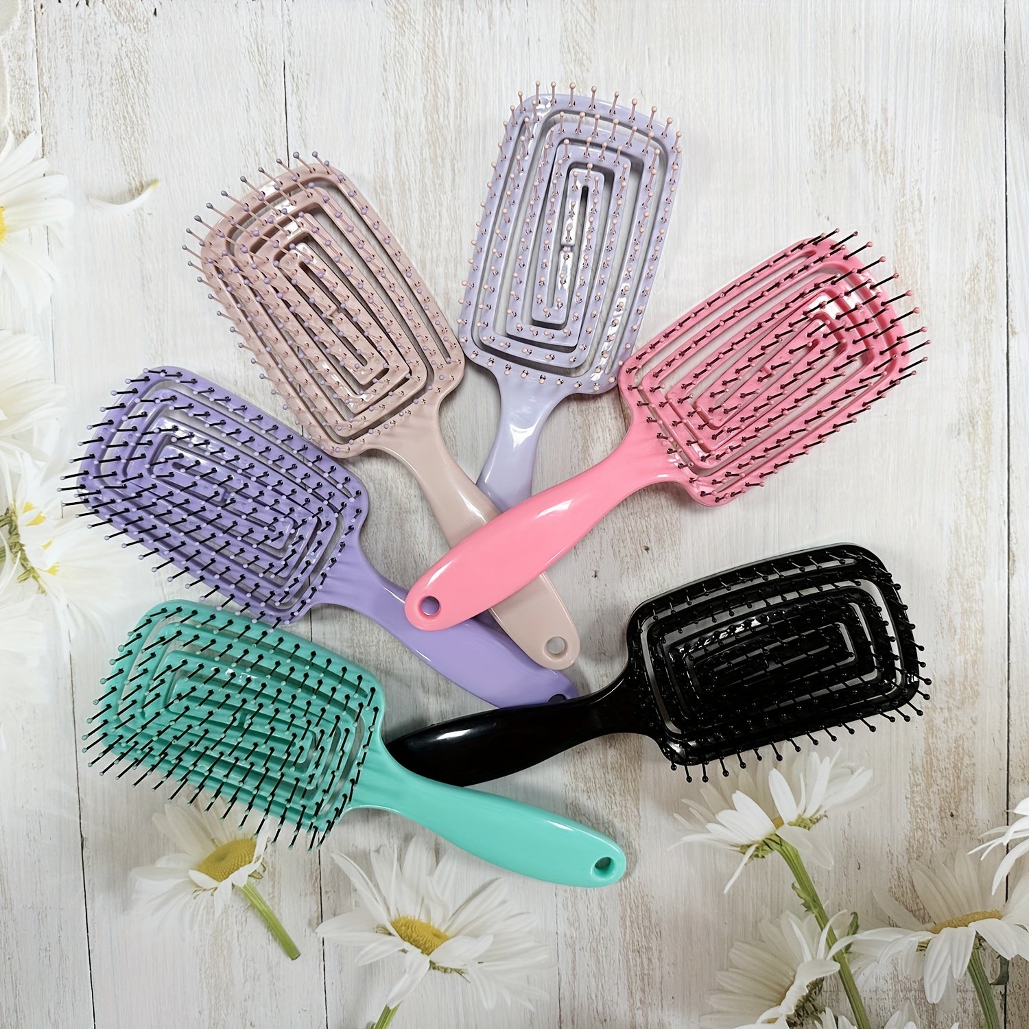 Hollow Out Detangling Hair Comb for Wet or Dry Hair