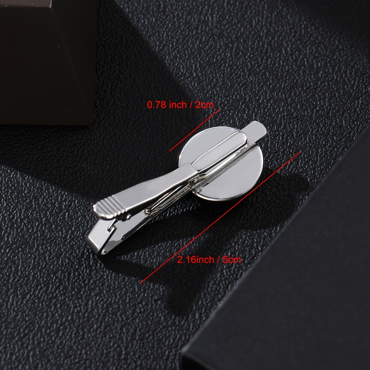 Vintage Skull Pattern Time Stone Men's Tie Clip