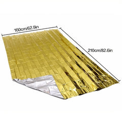 2pcs Emergency Blanket Outdoor First Aid Military Rescue Kit