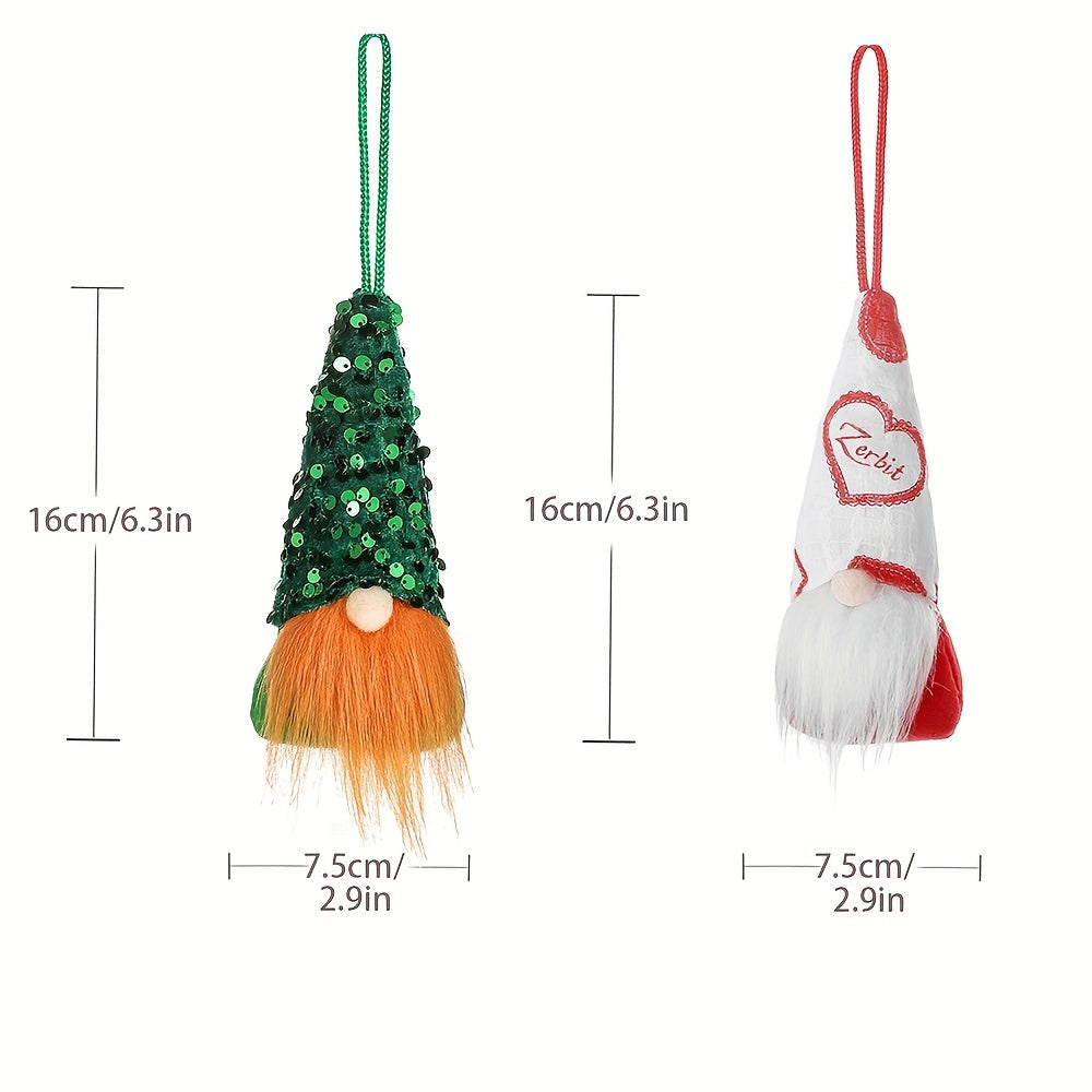 Christmas Tree Pendant Decoration Little Gnome Christmas Ornament