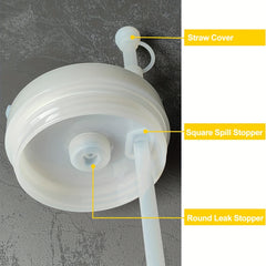 Spill Proof Silicone Stopper 6pcs Kitchen Tumbler Accessories