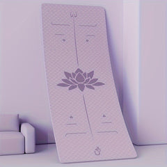 TPE Yoga Mat 12mm Thickness Non Slip Soft Fitness Pilates Mat With Pattern