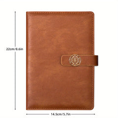 A5 Business Notebook PU Leather Magnetic Buckle Book