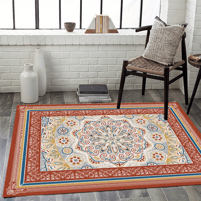 Colorful Large Area Carpet Washable for Living Room Bedroom Study