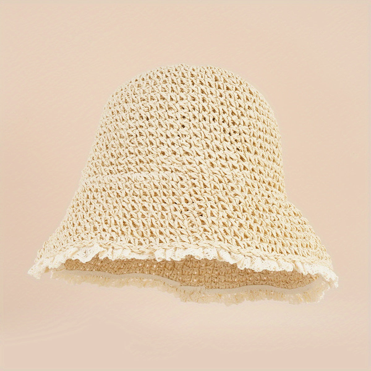 Lace Bucket Hat All-match Large Brim Sun Hat